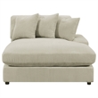 Pemberly Row Fabric Upholstered Reversible Sectional Sofa Set Sand
