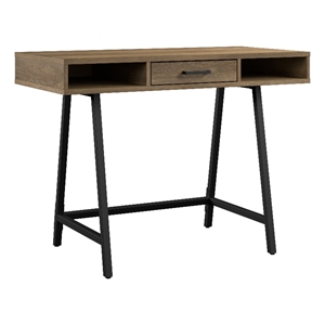 Pemberly Row 40&quotW Writing Desk in Reclaimed Pine - Engineered Wood