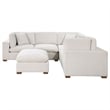 Pemberly Row 6-piece Fabric Upholstered Modular Sectional Sofa Ivory