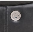 Pemberly Row Faux Leather Upholstered Power Recliner Chair Dark Gray