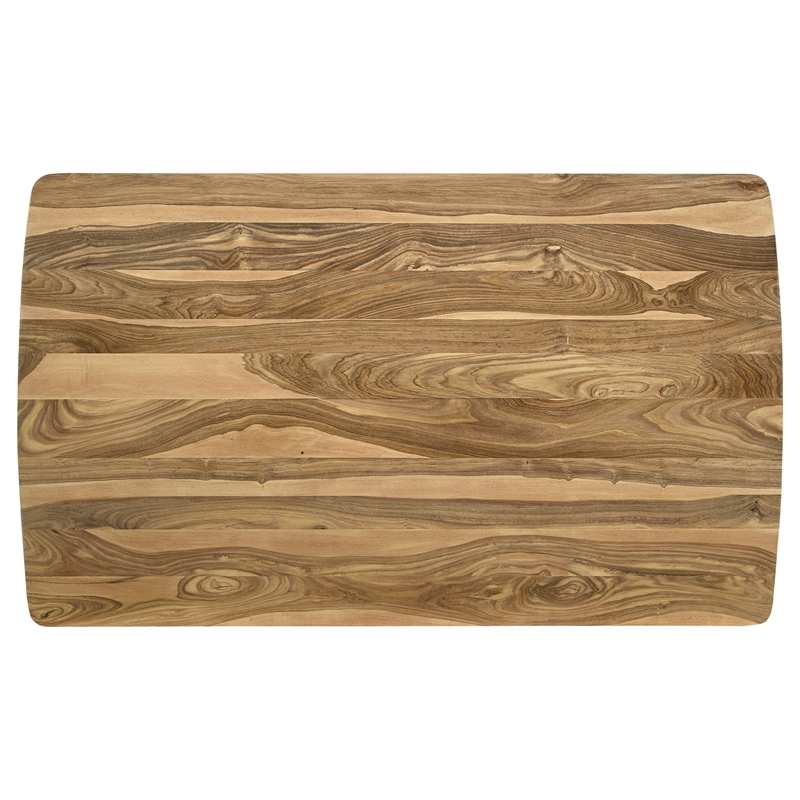 Pemberly Row 7-piece Wood Counter Height Dining Set Natural Sheesham