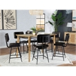 Pemberly Row 7-piece Wood Counter Height Dining Set Natural Sheesham