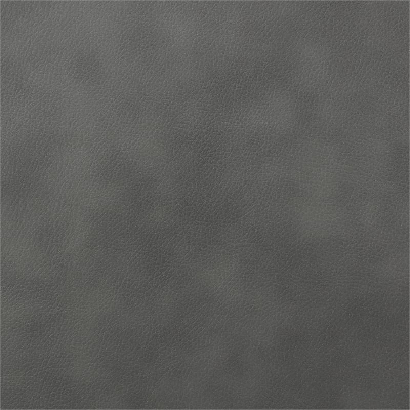 Pemberly Row Faux Leather Upholstered Motion Reclining Loveseat Gray