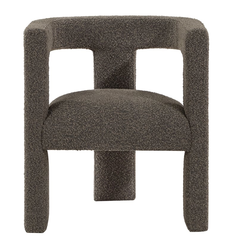 Pemberly Row Modern Fabric Upholstered Accent Side Chair Chocolate Brown