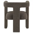 Pemberly Row Modern Fabric Upholstered Accent Side Chair Chocolate Brown