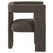 Pemberly Row Modern Fabric Upholstered Accent Side Chair Chocolate Brown