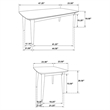 Pemberly Row 3-piece Wood Occasional Set with Coffee and End Tables Black