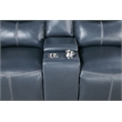 Pemberly Row 2-piece Faux Leather Upholstered Motion Reclining Sofa Set Blue