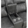 Pemberly Row 2-piece Faux Leather Upholstered Motion Reclining Sofa Set Gray