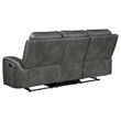 Pemberly Row 2-piece Faux Leather Upholstered Motion Reclining Sofa Set Gray