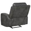 Pemberly Row 3-piece Faux Leather Upholstered Motion Reclining Sofa Set Gray