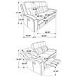 Pemberly Row 3-piece Faux Leather Upholstered Motion Reclining Sofa Set Gray
