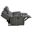 Pemberly Row 3-piece Faux Leather Upholstered Motion Reclining Sofa Set Gray