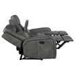 Pemberly Row 3-piece Faux Leather Upholstered Motion Reclining Sofa Set Gray