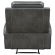 Pemberly Row Modern Faux Leather Upholstered Recliner Chair Gray