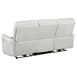 Pemberly Row 3-piece Faux Leather Power Reclining Sofa Set Ivory