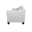 Pemberly Row Fabric Upholstered Track Arm Fabric Loveseat Gray Mist