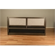 Pemberly Row Wood Daybed in Graystone includes Pop Up and Mattresses
