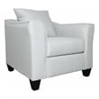 Pemberly Row Fabric Upholstered Track Arm Fabric Accent Chair Gray Mist