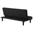 Pemberly Row Multipurpose Fabric Upholstered Convertible Sofa Bed Black