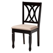 Pemberly Row Sand Fabric and Dark Brown Finished Wood 5-Piece Dining Set