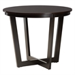 Pemberly Row Sand Fabric and Dark Brown Finished Wood 5-Piece Dining Set
