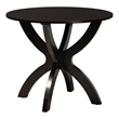 Pemberly Row Sand Fabric and Dark Brown Finished Wood 5-Piece Dining Set