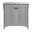 Pemberly Row Small Storage Cabinet with Doors and Shelves in Cape Cod Gray