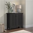 Pemberly Row Small Storage Cabinet with Doors and Shelves in Vintage Black