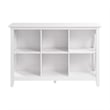 Pemberly Row 6 Cube Bookshelf Bookcase in Pure Engineered Wood White Oak