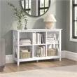 Pemberly Row 6 Cube Bookshelf Bookcase in Pure Engineered Wood White Oak