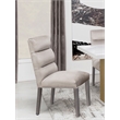 Pemberly Row Modern Fabric Upholstered Dining Side Chair in Stone