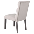 Pemberly Row Modern Fabric Upholstered Dining Side Chair in Stone