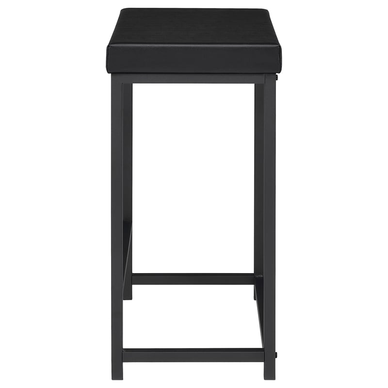 Pemberly Row 4-piece Multipurpose Wood Counter Height Table Set Black