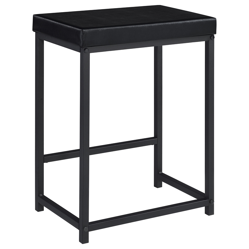 Pemberly Row 4-piece Multipurpose Wood Counter Height Table Set Black