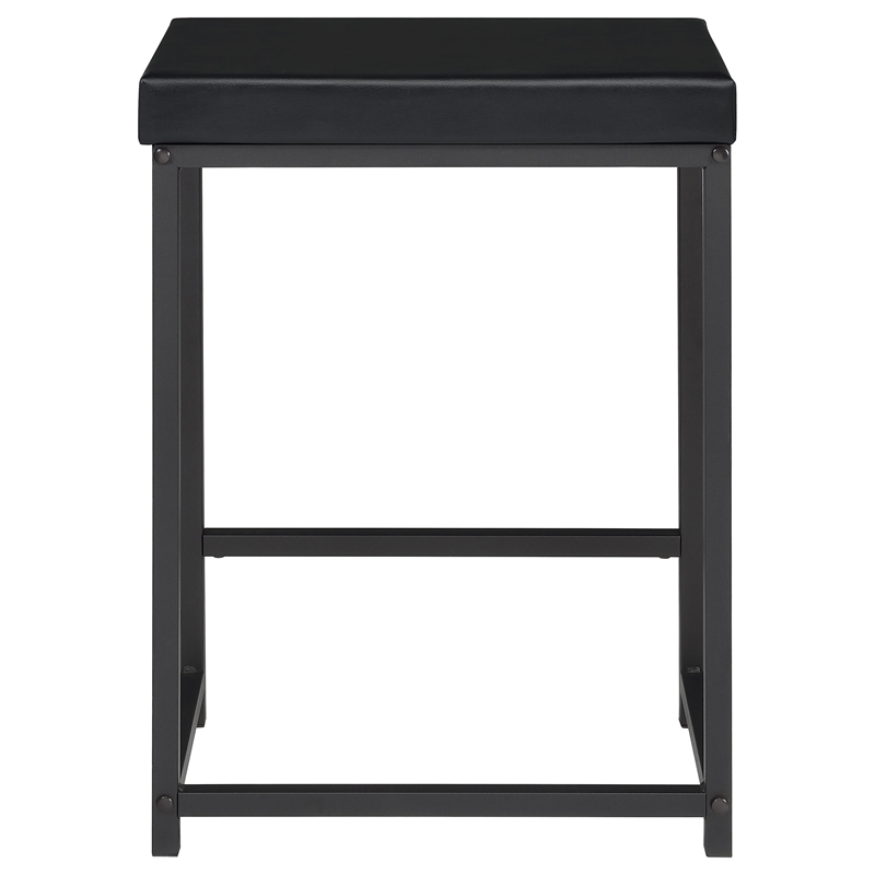 Pemberly Row 4-piece Multipurpose Wood Counter Height Table Set Black