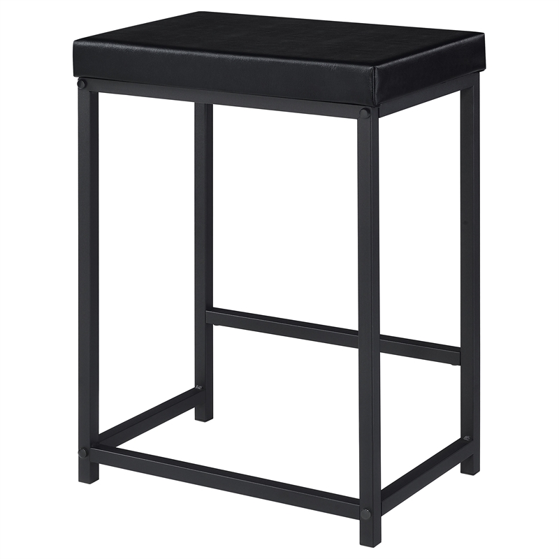 Pemberly Row 4-piece Multipurpose Wood Counter Height Table Set Black