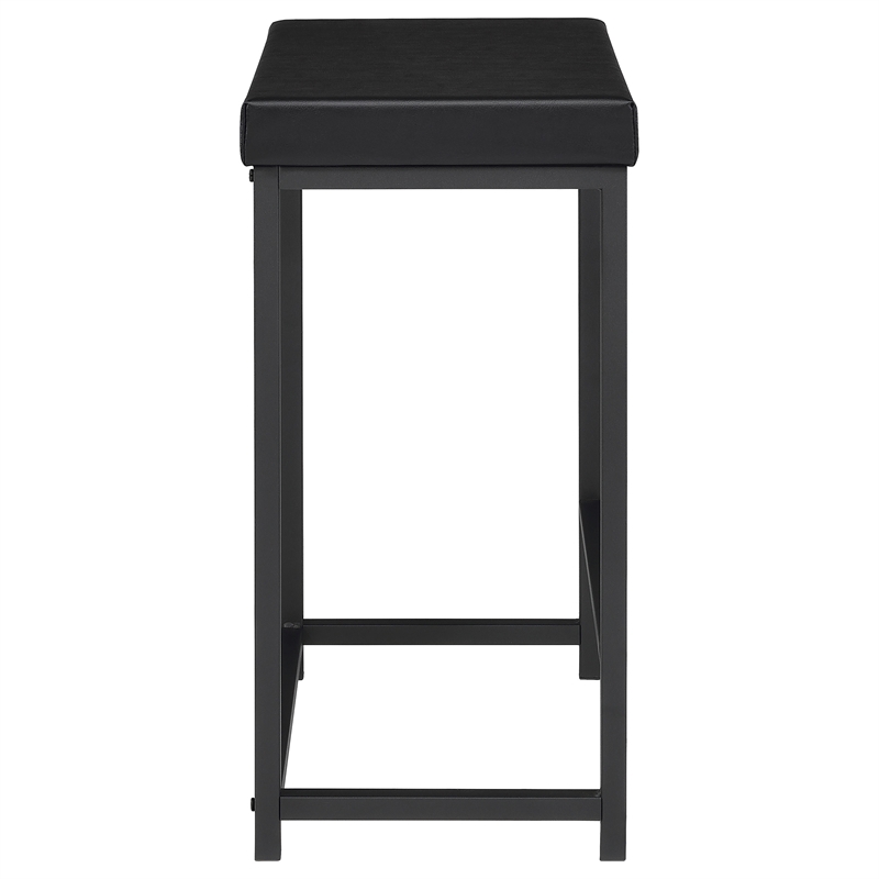 Pemberly Row 4-piece Multipurpose Wood Counter Height Table Set Black