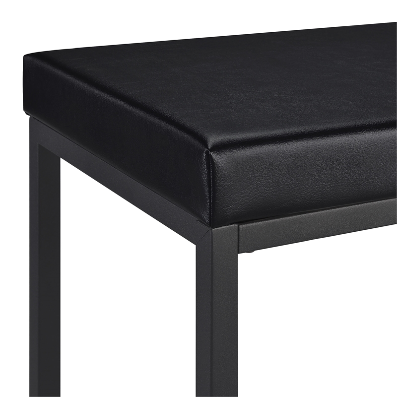Pemberly Row 4-piece Multipurpose Wood Counter Height Table Set Black