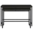 Pemberly Row 4-piece Multipurpose Wood Counter Height Table Set Black