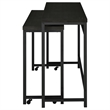 Pemberly Row 4-piece Multipurpose Wood Counter Height Table Set Black