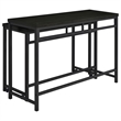 Pemberly Row 4-piece Multipurpose Wood Counter Height Table Set Black
