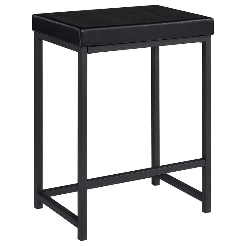 Pemberly Row 4-piece Multipurpose Wood Counter Height Table Set Black