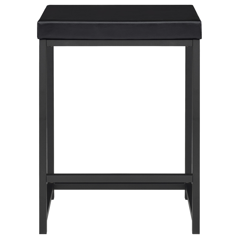 Pemberly Row 4-piece Multipurpose Wood Counter Height Table Set Black