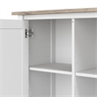 Pemberly Row Accent Cabinet with Doors in Pure White and Shiplap Gray
