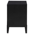Pemberly Row Transitional 2-drawer Wood Nightstand Bedside Table Black
