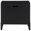 Pemberly Row Transitional 2-drawer Wood Nightstand Bedside Table Black
