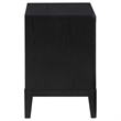 Pemberly Row Transitional 2-drawer Wood Nightstand Bedside Table Black
