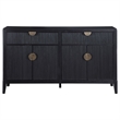 Pemberly Row 2-drawer Wood Sideboard Buffet with Storage Cabinet Black