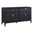 Pemberly Row 2-drawer Wood Sideboard Buffet with Storage Cabinet Black